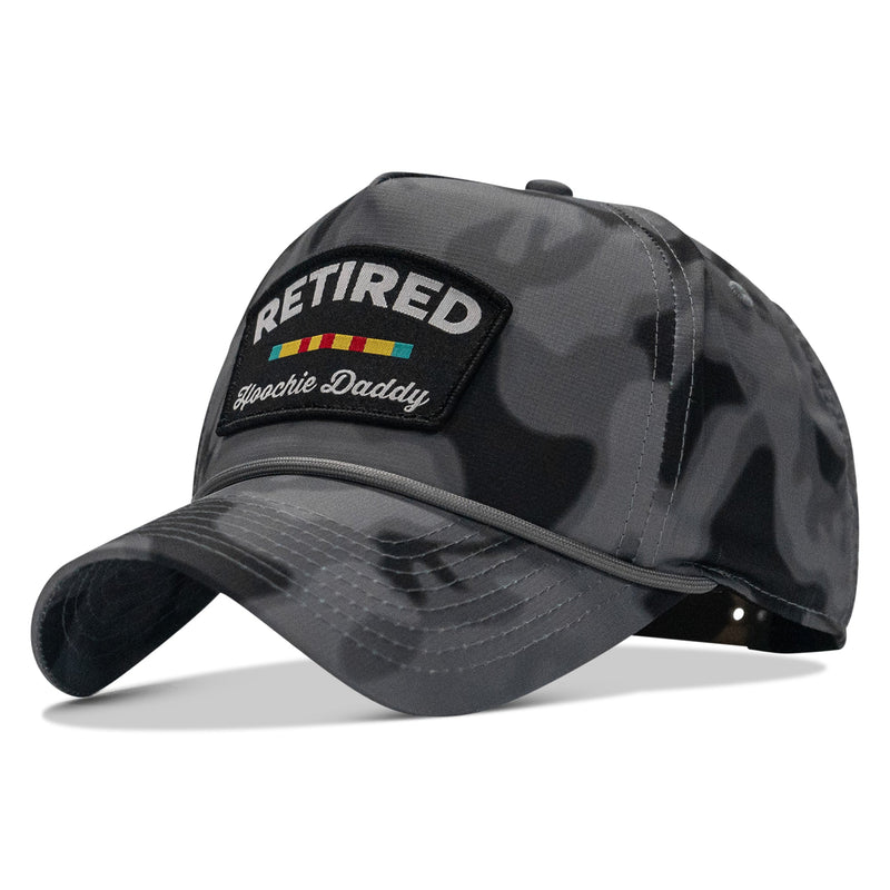 Load image into Gallery viewer, Retired Hoochie Daddy Ribbons Patch Weekender Waterproof Snapback
