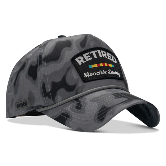 Retired Hoochie Daddy Ribbons Patch Weekender Waterproof Snapback