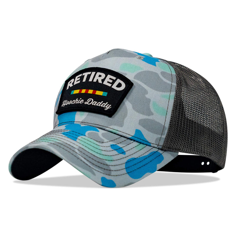 Load image into Gallery viewer, Retired Hoochie Daddy Veteran Patch Snapback Hat
