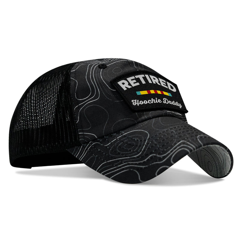Load image into Gallery viewer, Retired Hoochie Daddy Veteran Patch Ripstop Tactical Mesh Snapback Hat
