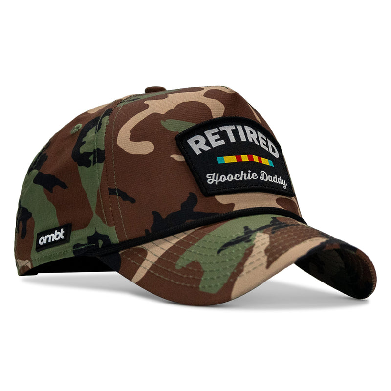 Load image into Gallery viewer, Retired Hoochie Daddy Ribbons Patch Weekender Waterproof Snapback
