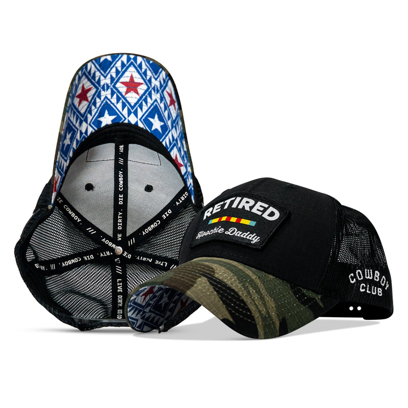 Load image into Gallery viewer, Retired Hoochie Daddy Ribbons Patch Original Ripstop Snapback Hat
