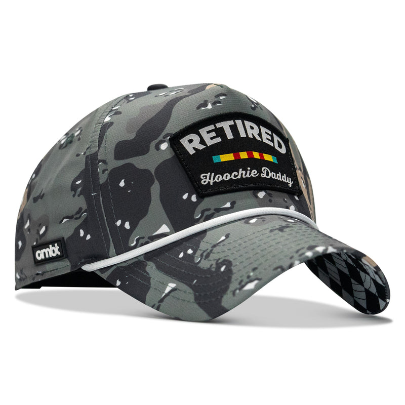Load image into Gallery viewer, Retired Hoochie Daddy Ribbons Patch Weekender Waterproof Snapback
