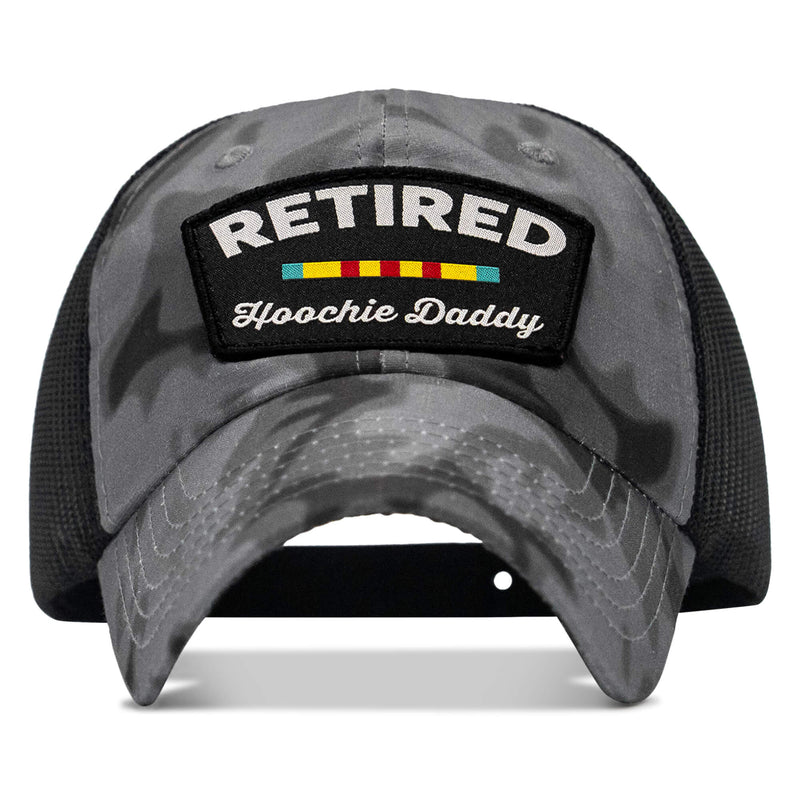 Load image into Gallery viewer, Retired Hoochie Daddy Veteran Patch Ripstop Tactical Mesh Snapback Hat
