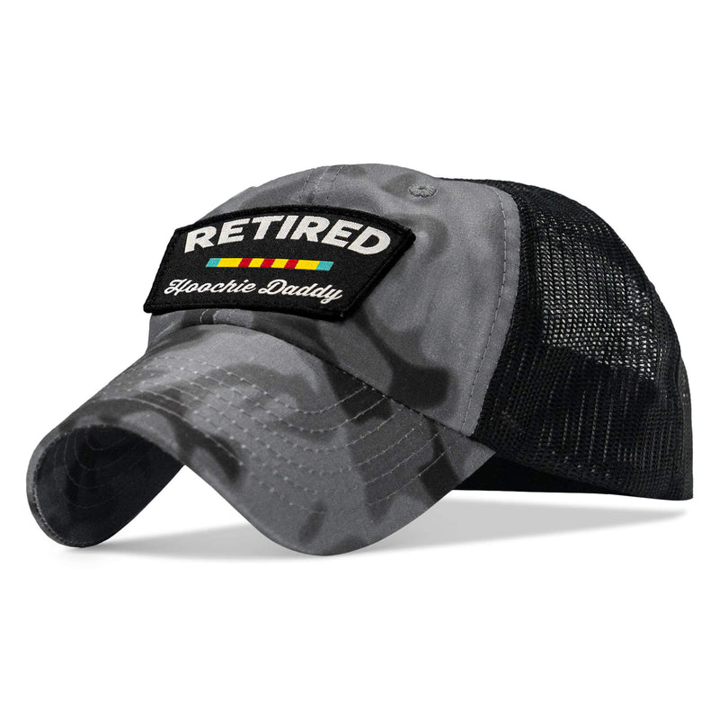 Load image into Gallery viewer, Retired Hoochie Daddy Veteran Patch Ripstop Tactical Mesh Snapback Hat
