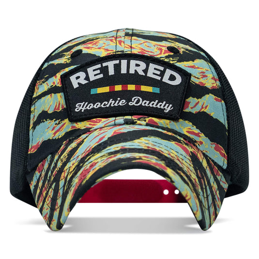 Retired Hoochie Daddy Veteran Patch Ripstop Tactical Mesh Snapback Hat