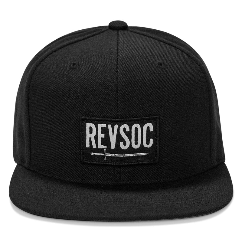 Load image into Gallery viewer, REVSOC Classic Patch Flatbill Hat
