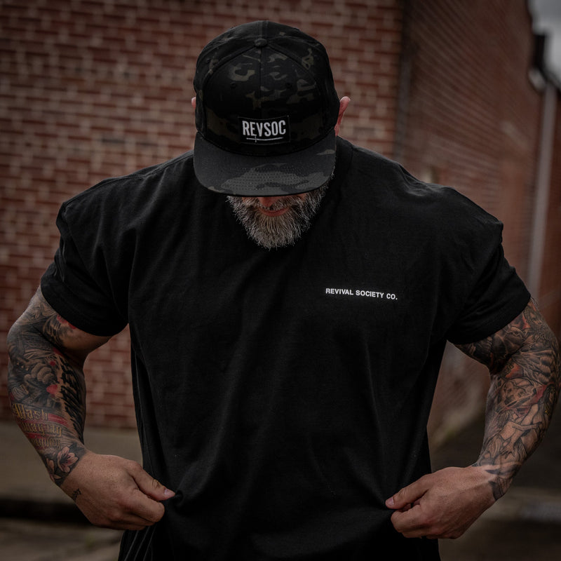 Load image into Gallery viewer, REVSOC Classic Patch Flatbill Hat
