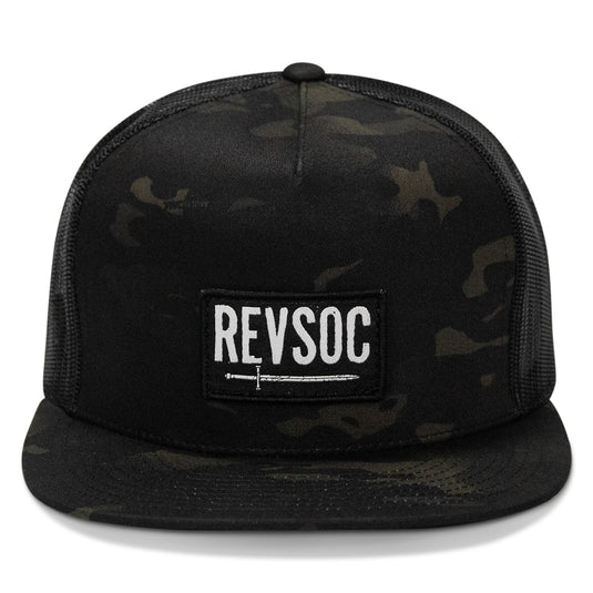 REVSOC Classic Patch Flatbill Hat