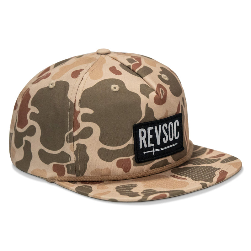 Load image into Gallery viewer, REVSOC Classic Patch Flatbill Hat

