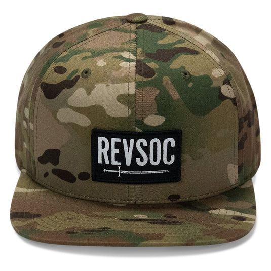 REVSOC Classic Patch Flatbill Hat