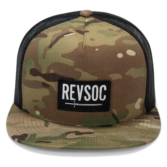REVSOC Classic Patch Flatbill Hat
