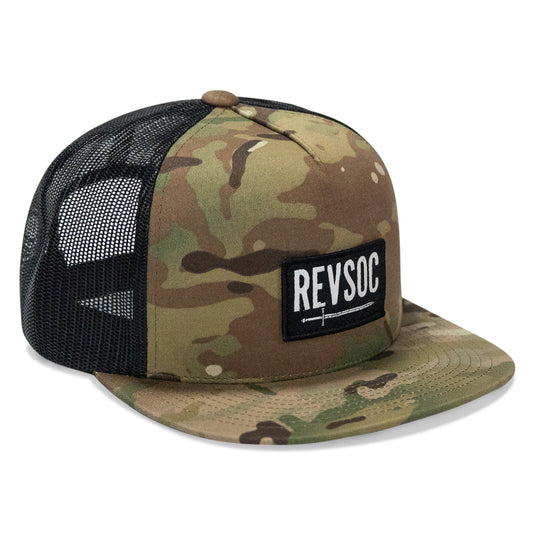 REVSOC Classic Patch Flatbill Hat