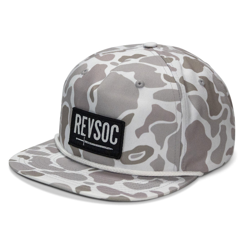 Load image into Gallery viewer, REVSOC Classic Patch Flatbill Hat

