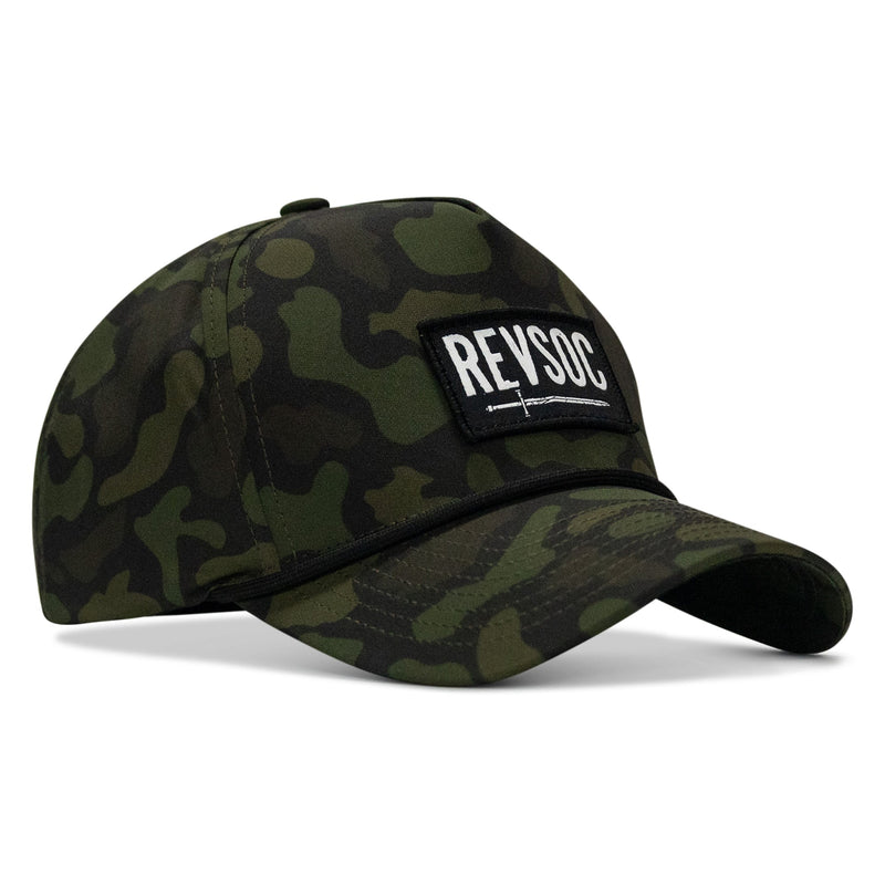 Load image into Gallery viewer, REVSOC Classic Patch 5 Pannel Snapback
