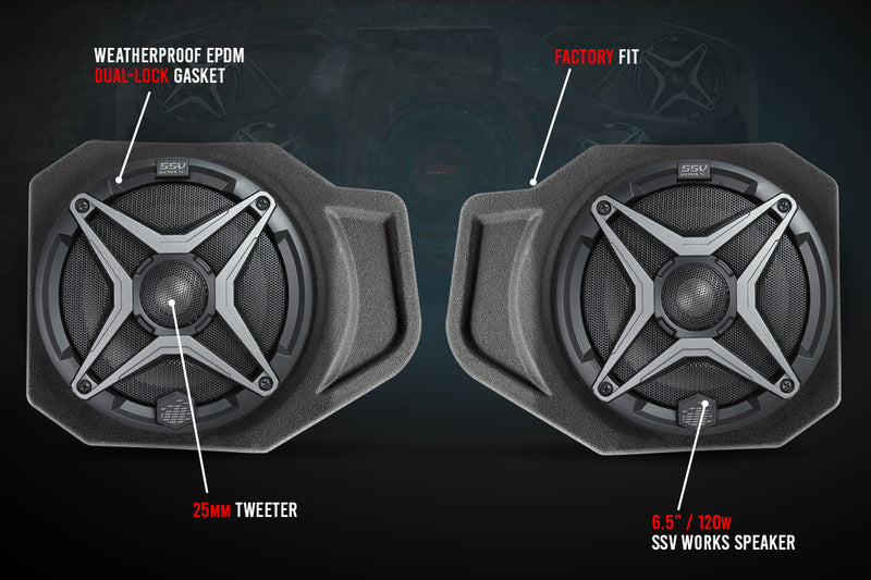 Load image into Gallery viewer, 2018-2023 Polaris Ranger XP1000 3-Speaker SSV Audio-System for Ride Command

