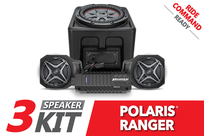 Load image into Gallery viewer, 2018-2024 Polaris Ranger XP1000 3-Speaker SSV Audio-System for Ride Command
