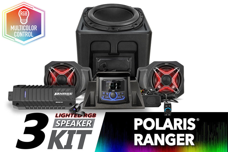 Load image into Gallery viewer, 2018-2024 Polaris Ranger XP1000 V-Spec 3-Speaker Audio System w/JVC
