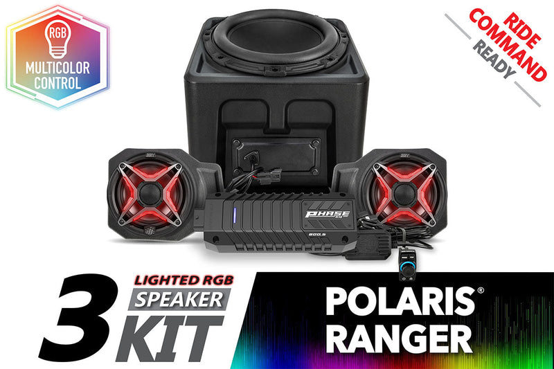 Load image into Gallery viewer, 2018-2024 Polaris Ranger XP1000 V-Spec 3-Speaker Audio System for Ride Command
