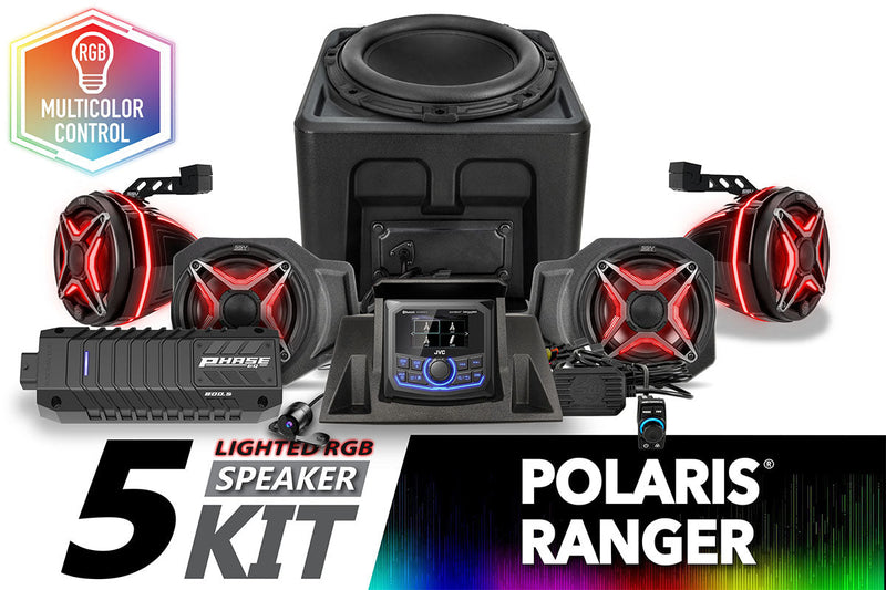 Load image into Gallery viewer, 2018-2024 Polaris Ranger XP1000 V-Spec 5-Speaker Audio System w/JVC
