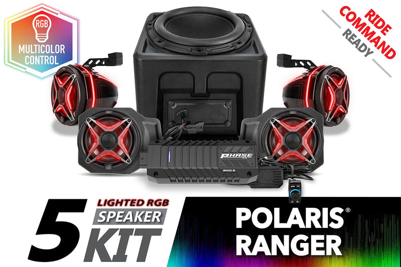 Load image into Gallery viewer, 2018-2024 Polaris Ranger XP1000 V-Spec 5-Speaker Audio System for Ride Command
