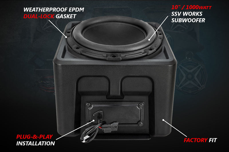 Load image into Gallery viewer, 2018-2024 Polaris Ranger XP1000 10in Subwoofer for Ride-Command

