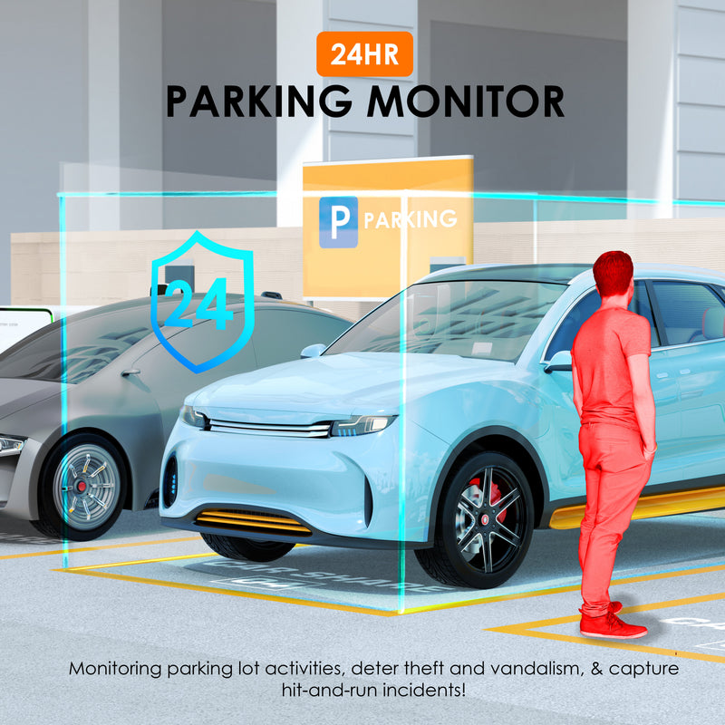 Load image into Gallery viewer, REXING RH2-4 Quad-Channel Dash Cam – 1080p Front, Rear, Cabin, and Exterior Coverage with Wi-Fi, and Optional GPS
