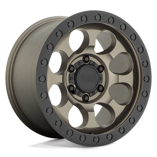 Black Rhino Hard Alloys Riot Matte Bronze W/ Black Ring & Bolts