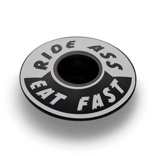 Ride Ass Eat Fast Bicycle Headset Cap