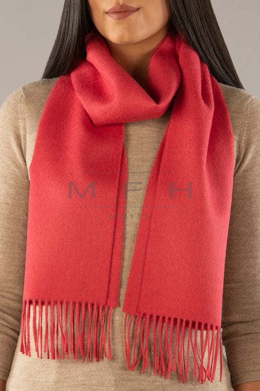 Solid Weave Brushed Alpaca Scarf