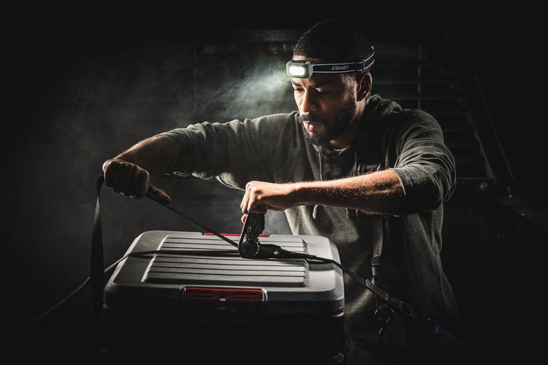 Load image into Gallery viewer, COAST RL20R Tri Color Rechargeable Headlamp with Dimmer Control 30899
