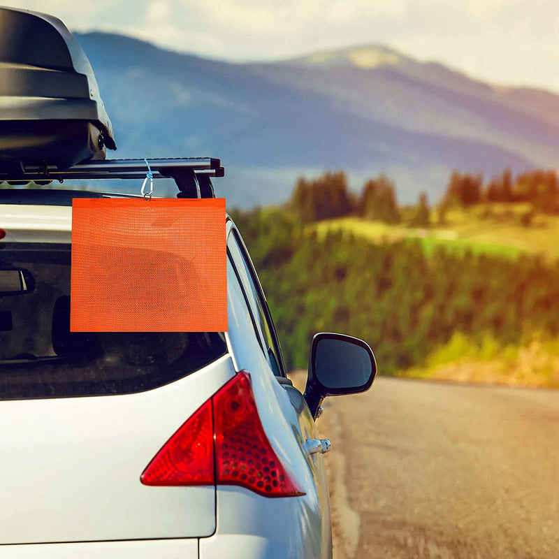 Load image into Gallery viewer, Mesh Flag Red Emergency Warning Wire Rod 6 PACK | RMFX6
