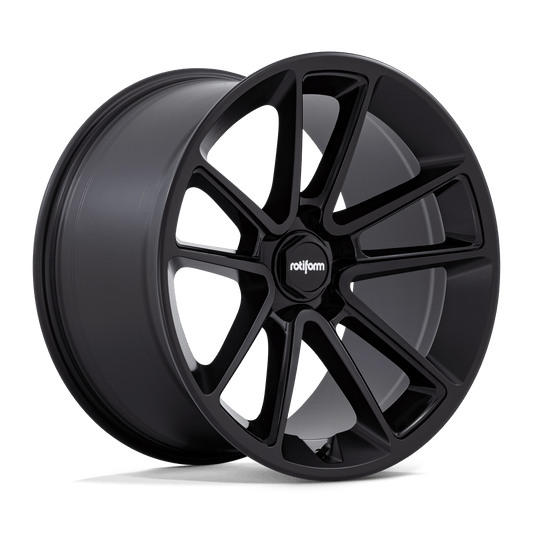 Rotiform Matte Black With Black Cap And Inside Spoke Details