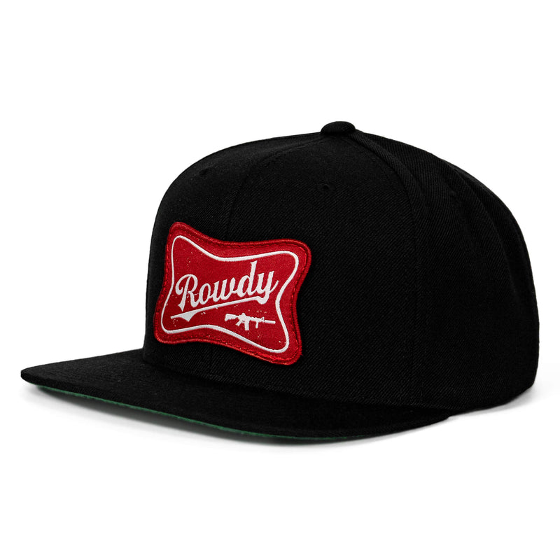 Load image into Gallery viewer, Rowdy Patch Flat Bill SnapBack Hat
