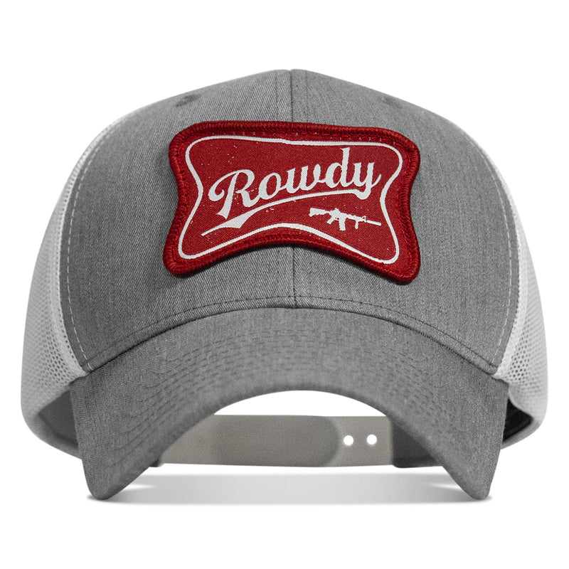 Load image into Gallery viewer, Rowdy Beer Logo Patch Snapback Hat
