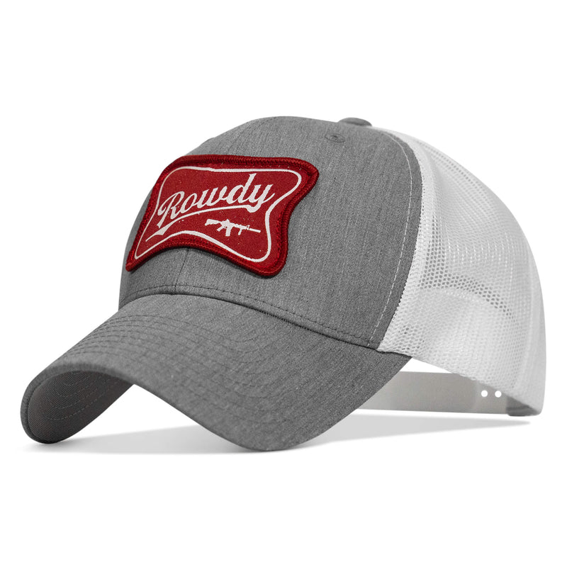 Load image into Gallery viewer, Rowdy Beer Logo Patch Snapback Hat
