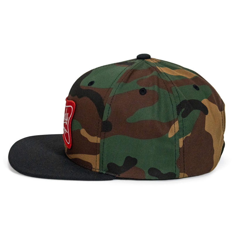 Load image into Gallery viewer, Rowdy Patch Flat Bill SnapBack Hat
