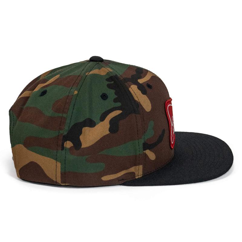 Load image into Gallery viewer, Rowdy Patch Flat Bill SnapBack Hat
