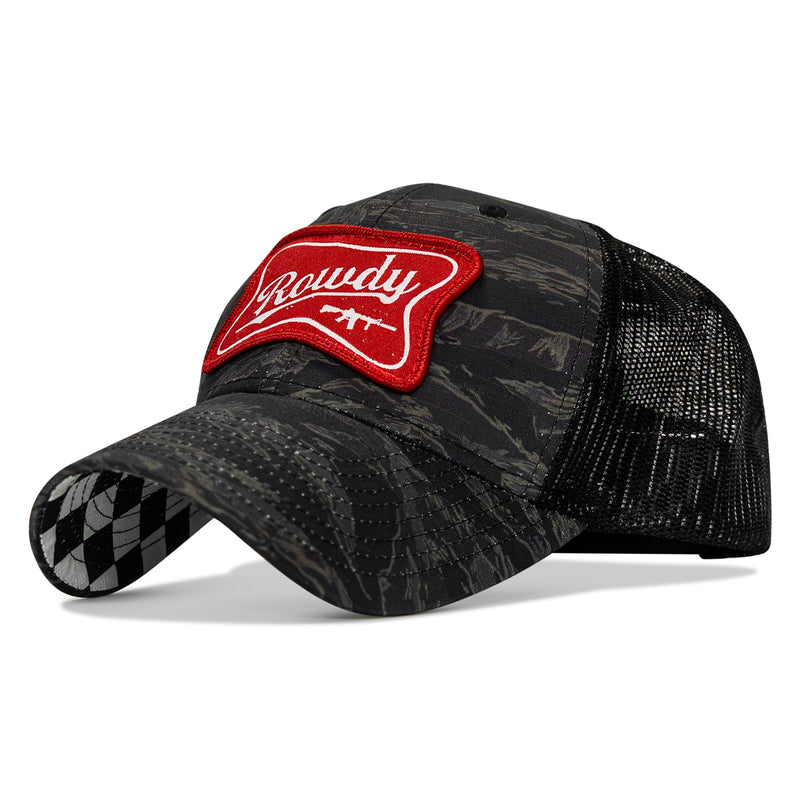Load image into Gallery viewer, Rowdy Beer Logo Patch Original Ripstop Snapback Hat

