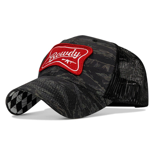 Rowdy Beer Logo Patch Original Ripstop Snapback Hat