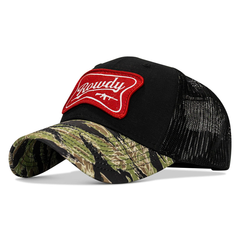 Load image into Gallery viewer, Rowdy Beer Logo Patch Original Ripstop Snapback Hat
