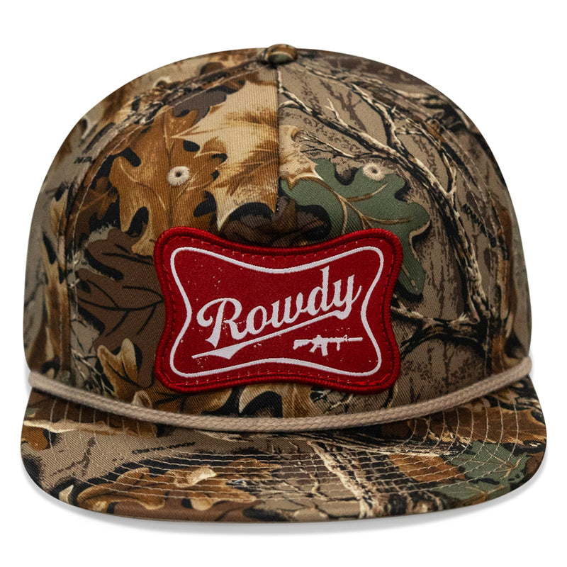 Load image into Gallery viewer, Rowdy Patch Flat Bill SnapBack Hat
