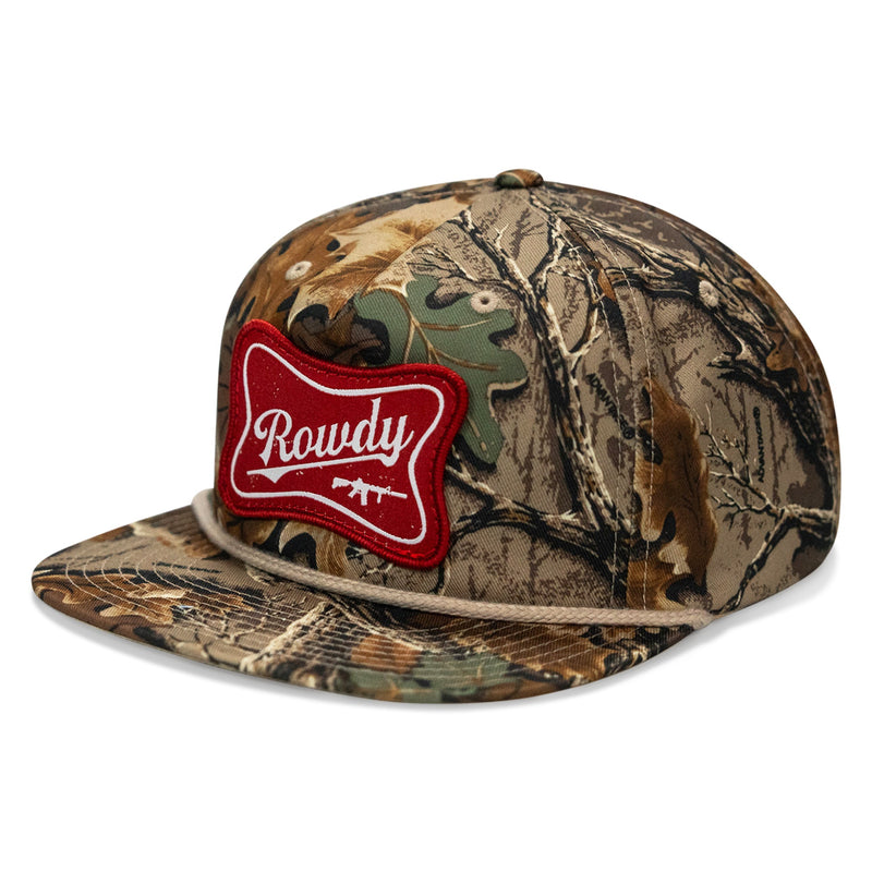 Load image into Gallery viewer, Rowdy Patch Flat Bill SnapBack Hat
