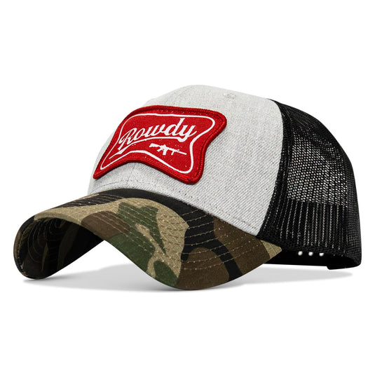 Rowdy Beer Logo Patch Original Ripstop Snapback Hat