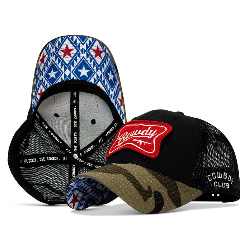 Load image into Gallery viewer, Rowdy Beer Logo Patch Original Ripstop Snapback Hat
