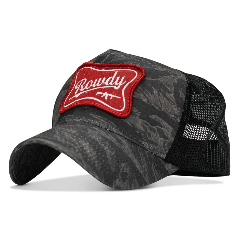 Load image into Gallery viewer, Rowdy Patch Five Panel Breacher Snapback Hat
