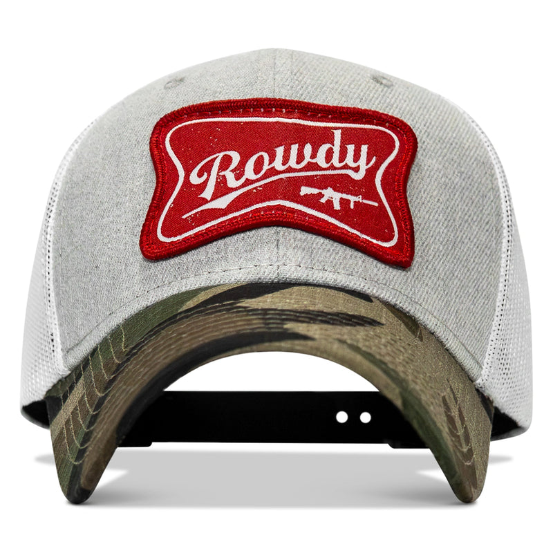 Load image into Gallery viewer, Rowdy Beer Logo Patch Original Ripstop Snapback Hat
