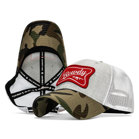 Rowdy Beer Logo Patch Original Ripstop Snapback Hat