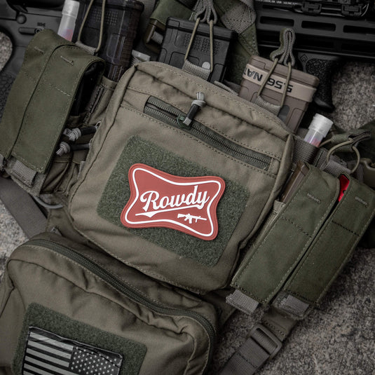 Rowdy Beer Logo PVC Patch