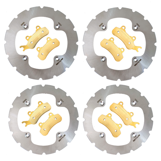 Can-Am Defender MAX 6-Seater/PRO/6x6 HD10/HD9/HD8/HD7 2016-2026 Ridge Rider Rotor and Pad Kit